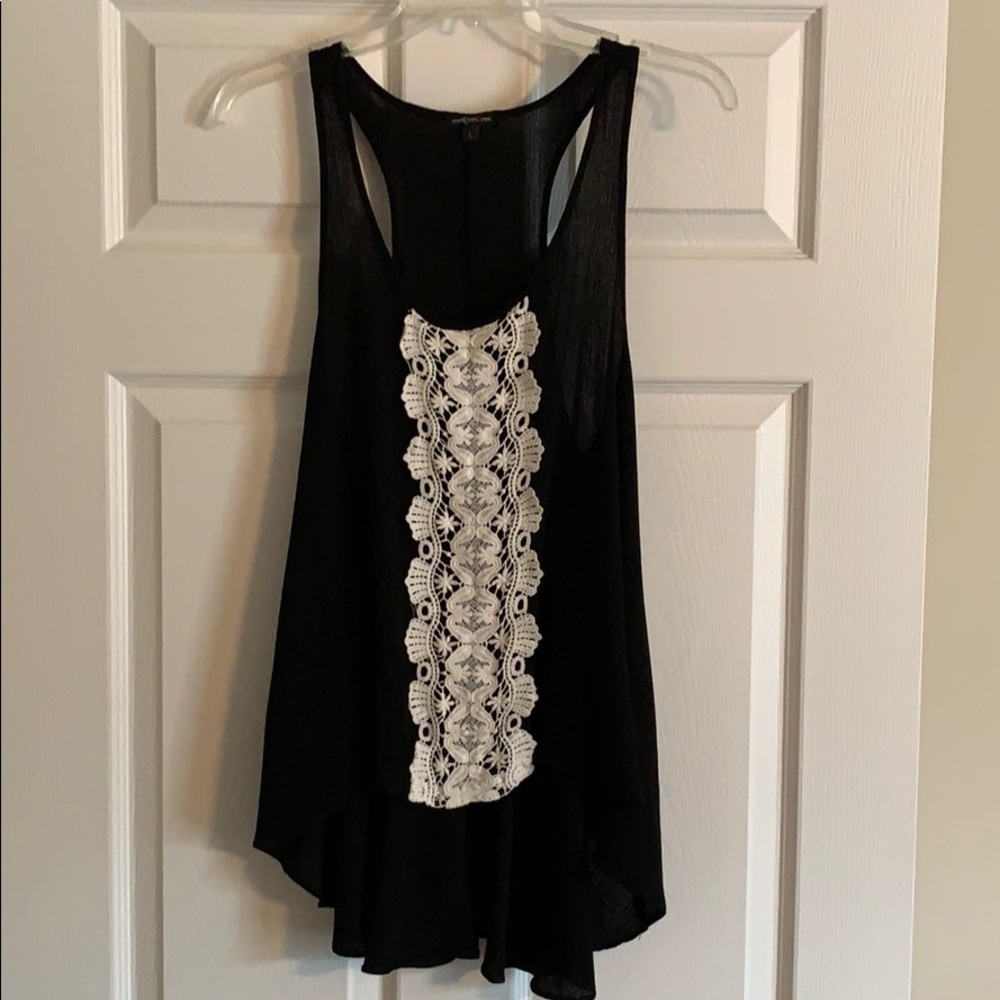 NWOT mm Black Blouse Size Large